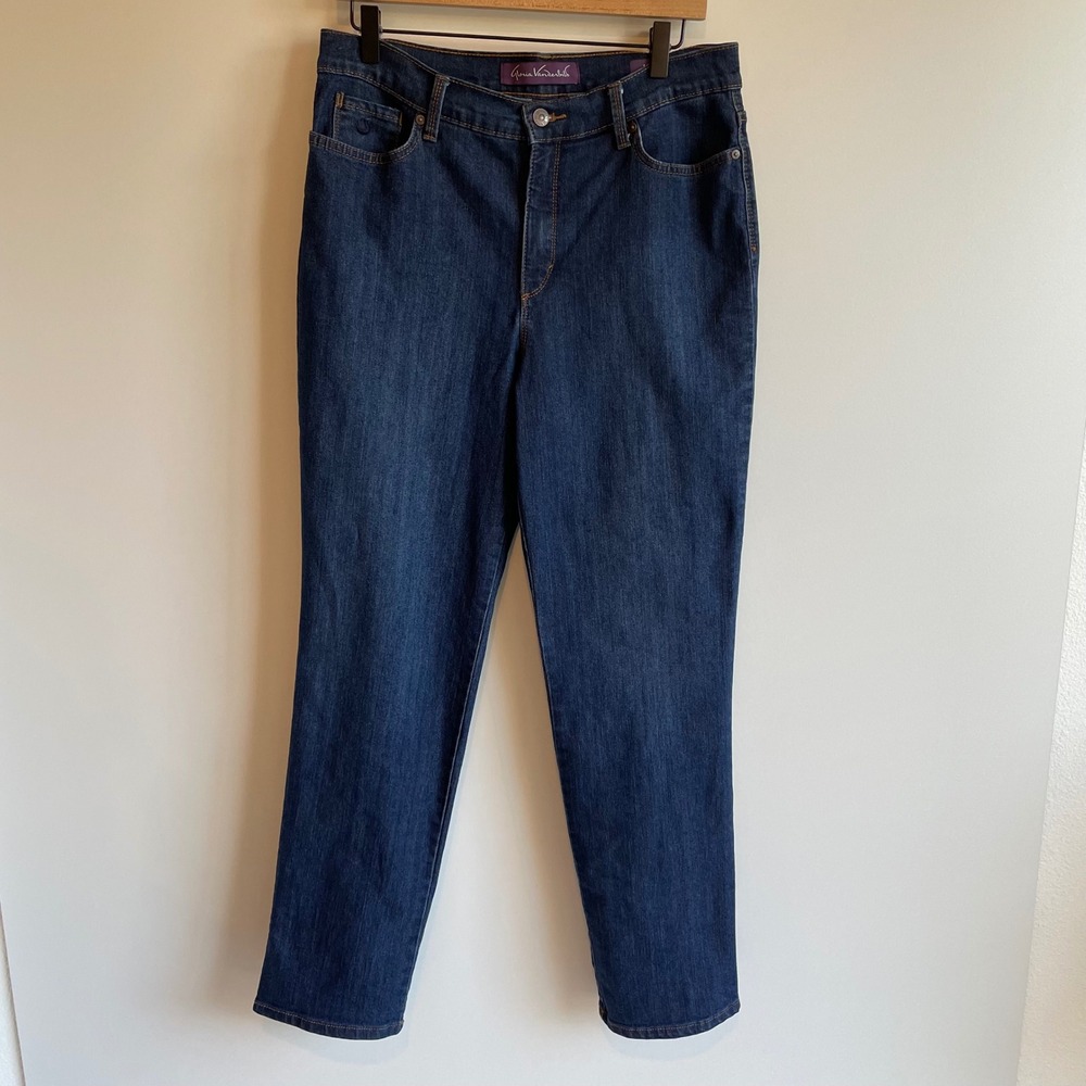 Gloria Vanderbilt Amanda Jeans Womens Size 10 Average Wash Classic Denim